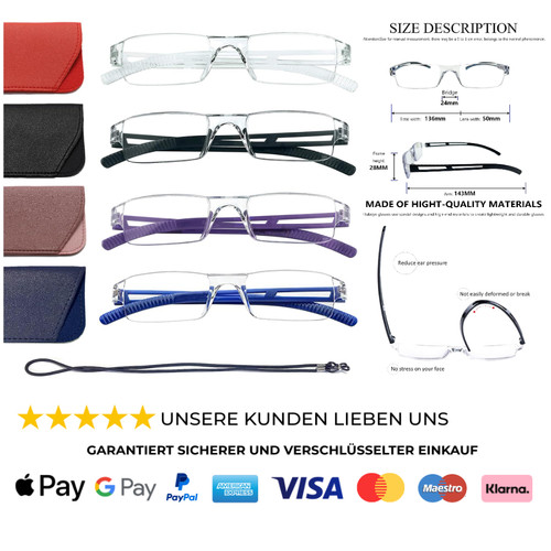 Lesebrille rahmenlos anti - rahmenlos,