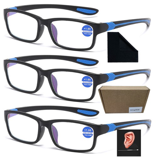 3er lesebrille vier farben - 3er,