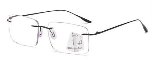 Randlose gleitsichtbrille - randlose,